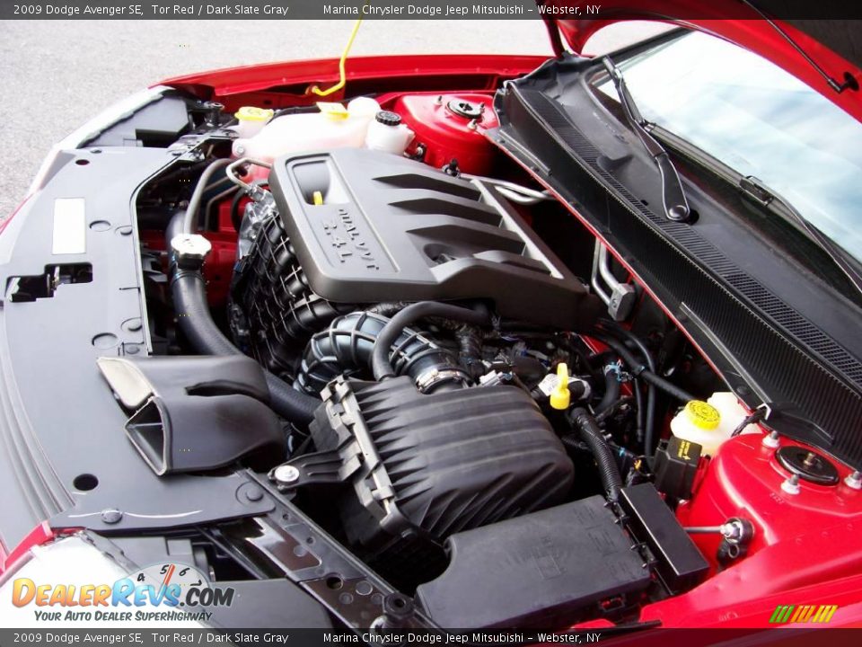 2009 Dodge Avenger SE Tor Red / Dark Slate Gray Photo #7