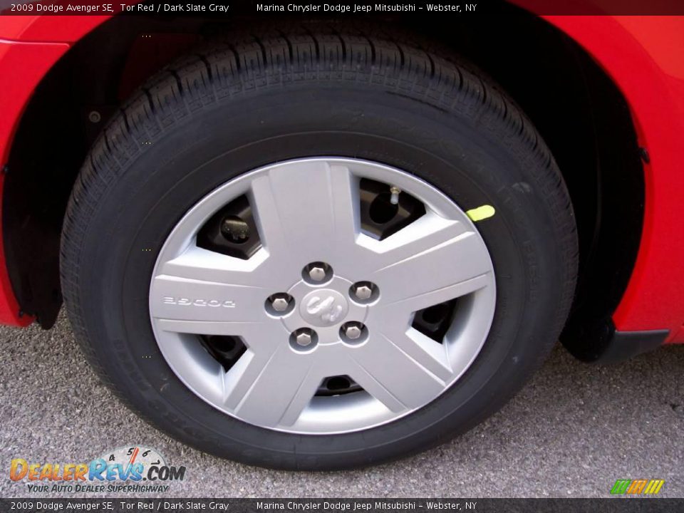 2009 Dodge Avenger SE Tor Red / Dark Slate Gray Photo #11