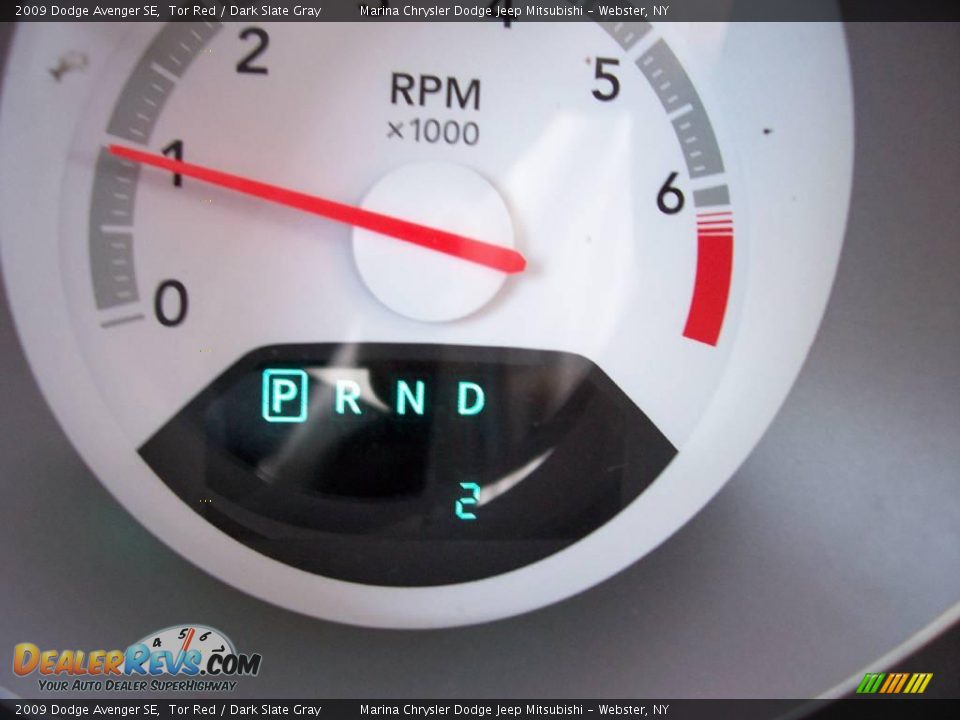 2009 Dodge Avenger SE Tor Red / Dark Slate Gray Photo #14