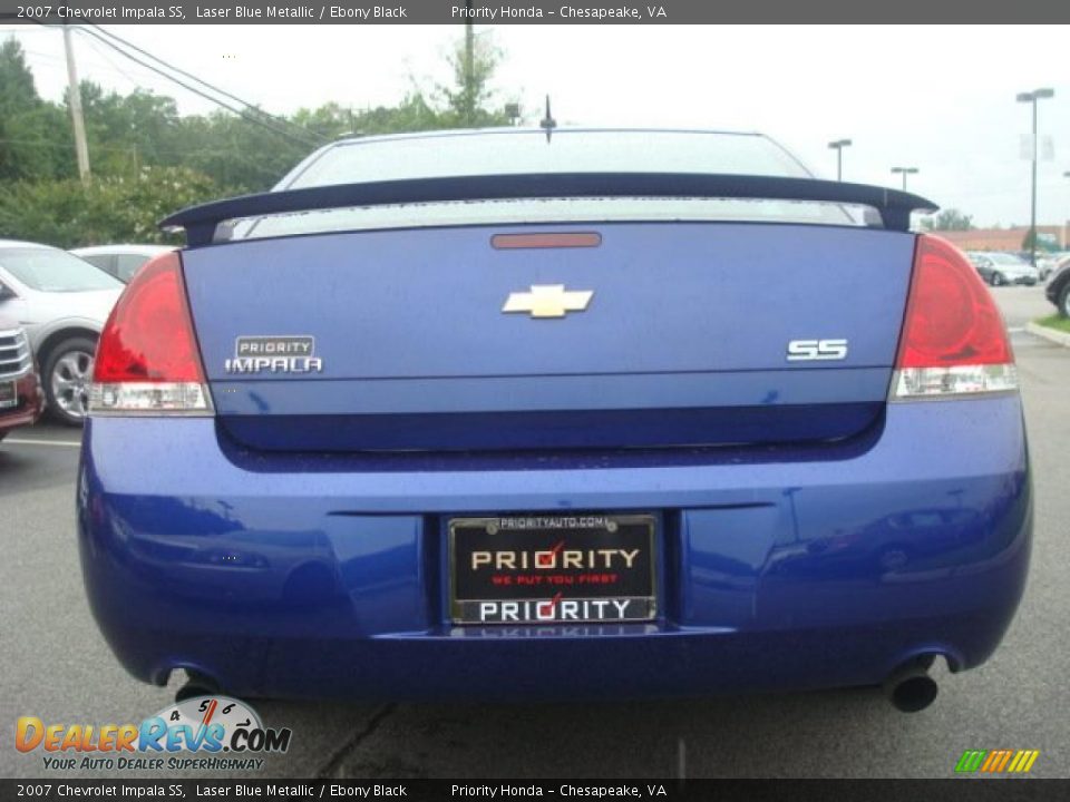 2007 Chevrolet Impala SS Laser Blue Metallic / Ebony Black Photo #4