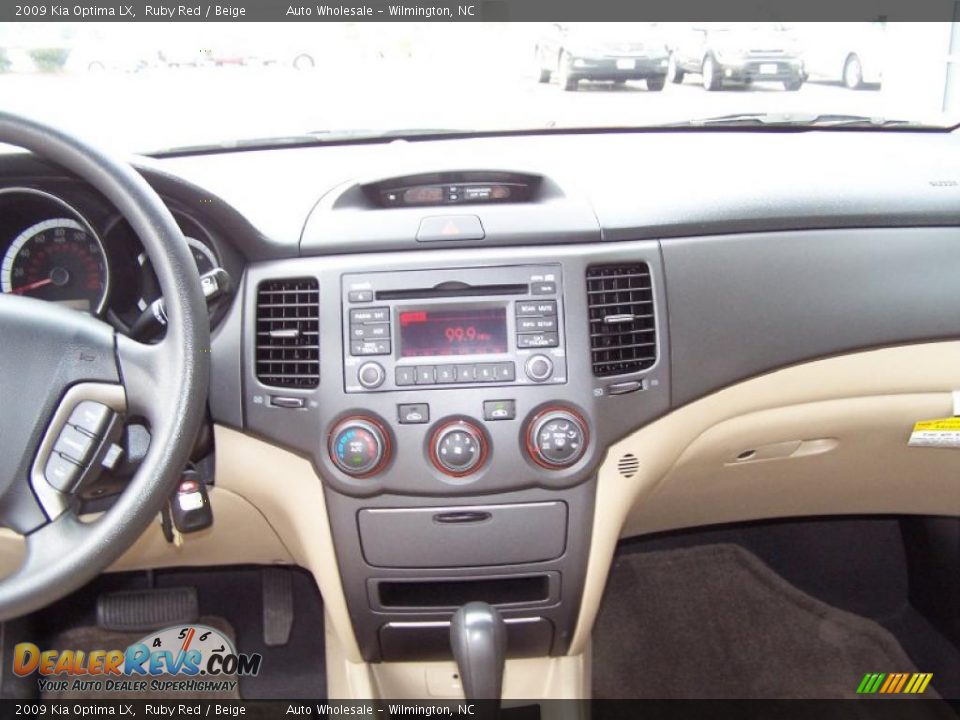 2009 Kia Optima LX Ruby Red / Beige Photo #8