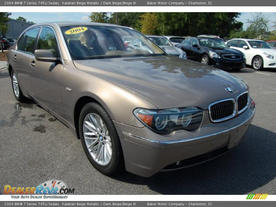 2004 BMW 7 Series 745Li Sedan Kalahari Beige Metallic / Dark Beige/Beige III Photo #1