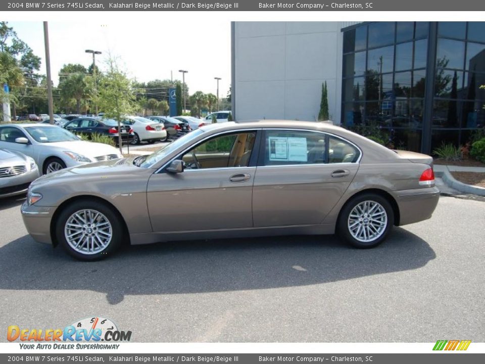 2004 BMW 7 Series 745Li Sedan Kalahari Beige Metallic / Dark Beige/Beige III Photo #2