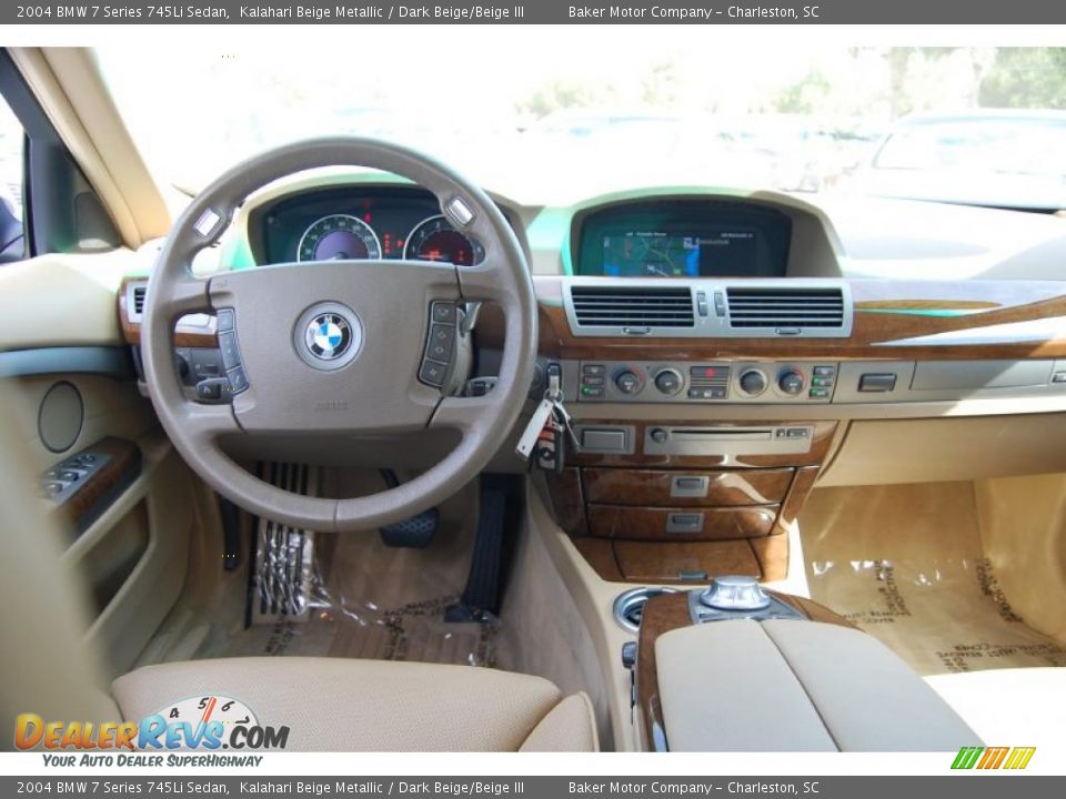 2004 BMW 7 Series 745Li Sedan Kalahari Beige Metallic / Dark Beige/Beige III Photo #3