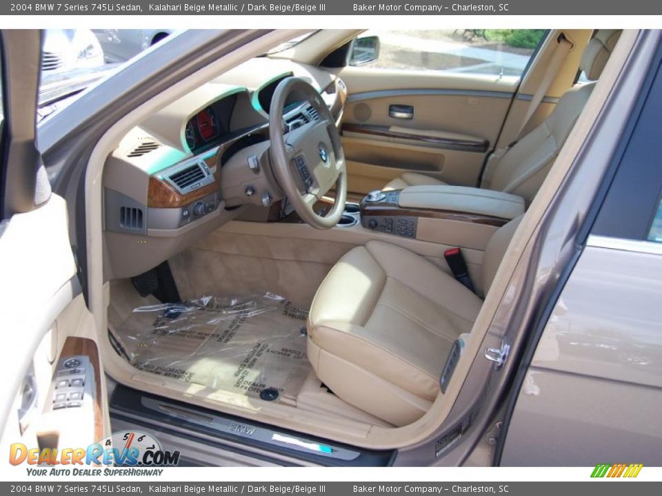 2004 BMW 7 Series 745Li Sedan Kalahari Beige Metallic / Dark Beige/Beige III Photo #5