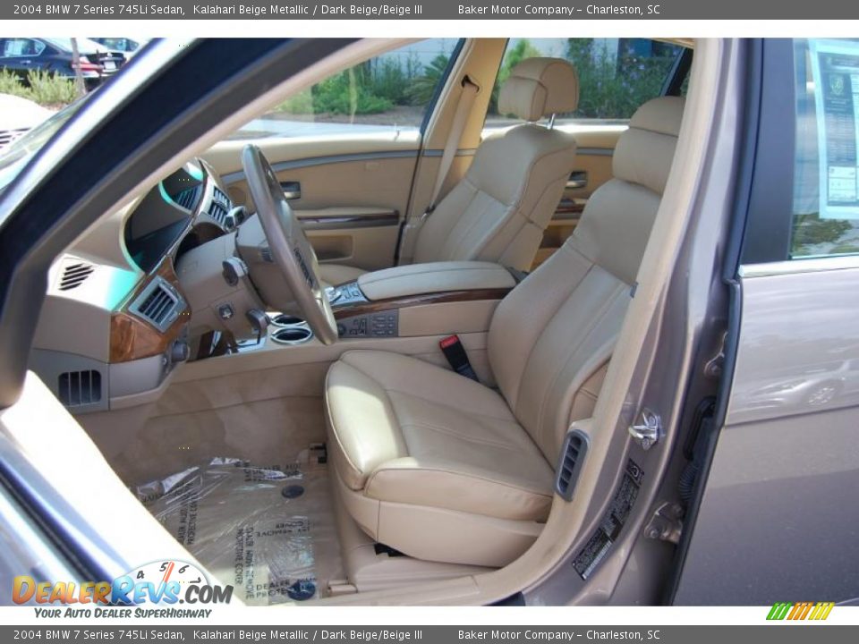 2004 BMW 7 Series 745Li Sedan Kalahari Beige Metallic / Dark Beige/Beige III Photo #6