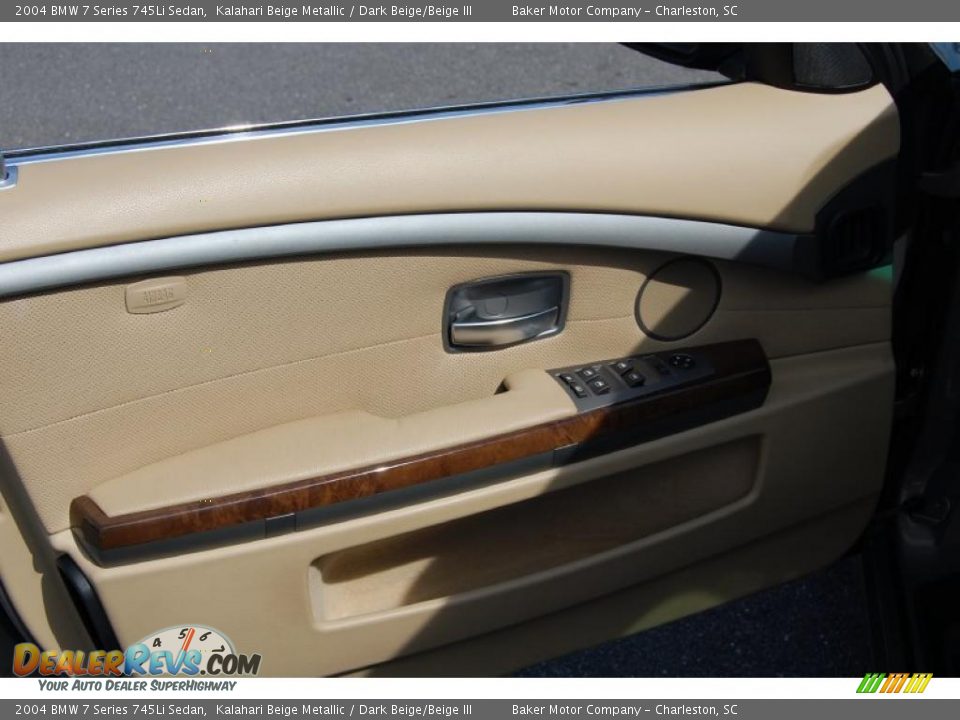 2004 BMW 7 Series 745Li Sedan Kalahari Beige Metallic / Dark Beige/Beige III Photo #7