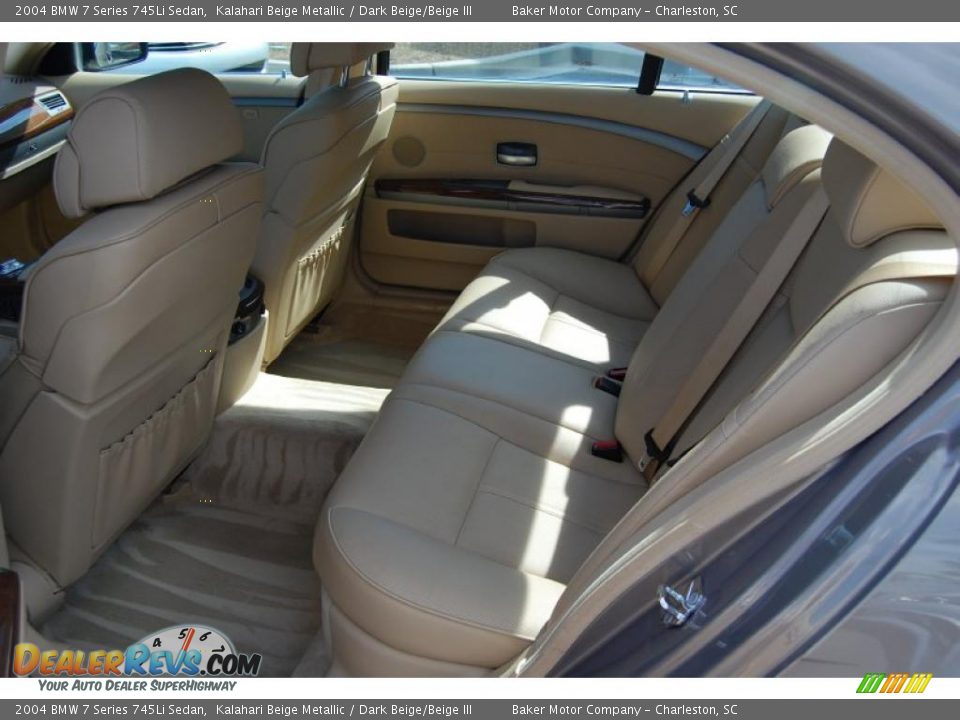 2004 BMW 7 Series 745Li Sedan Kalahari Beige Metallic / Dark Beige/Beige III Photo #8