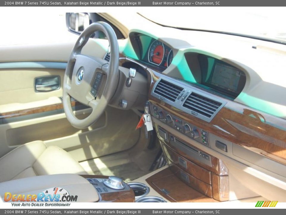 2004 BMW 7 Series 745Li Sedan Kalahari Beige Metallic / Dark Beige/Beige III Photo #11