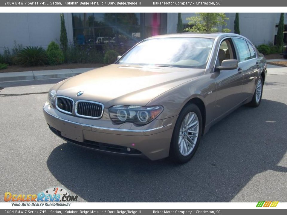 2004 BMW 7 Series 745Li Sedan Kalahari Beige Metallic / Dark Beige/Beige III Photo #13