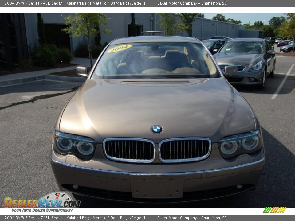 2004 BMW 7 Series 745Li Sedan Kalahari Beige Metallic / Dark Beige/Beige III Photo #14