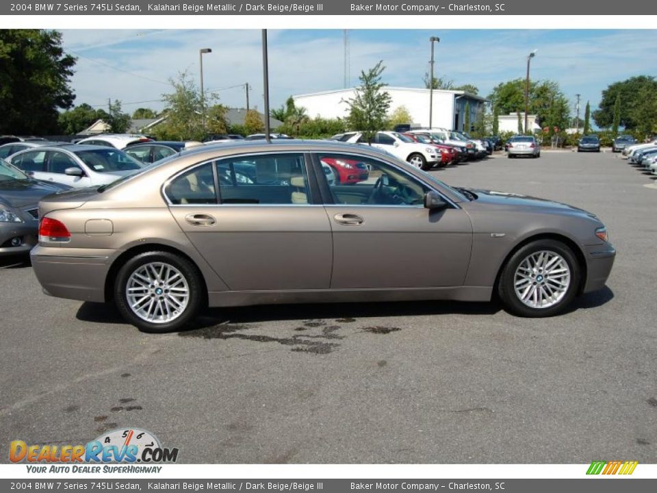 2004 BMW 7 Series 745Li Sedan Kalahari Beige Metallic / Dark Beige/Beige III Photo #15