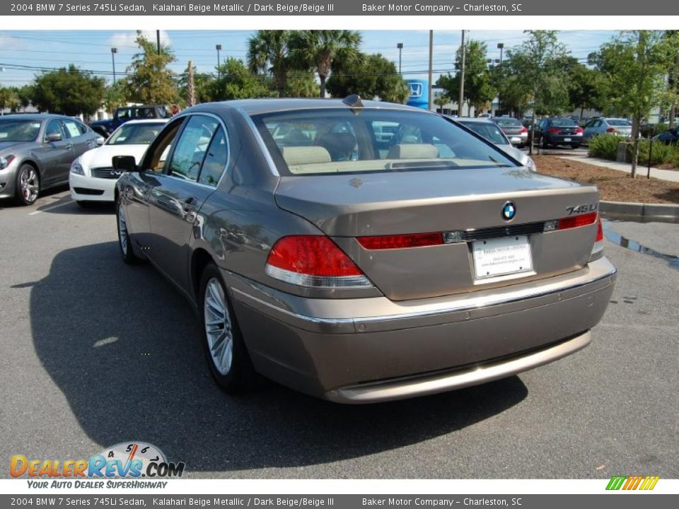2004 BMW 7 Series 745Li Sedan Kalahari Beige Metallic / Dark Beige/Beige III Photo #18