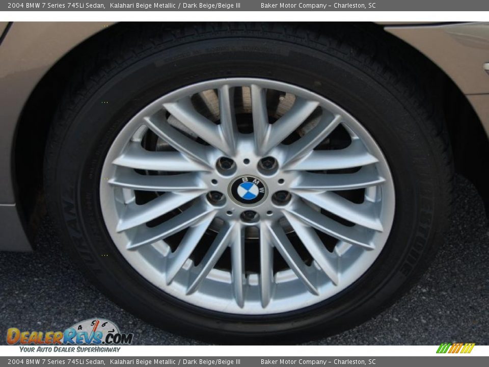 2004 BMW 7 Series 745Li Sedan Kalahari Beige Metallic / Dark Beige/Beige III Photo #19
