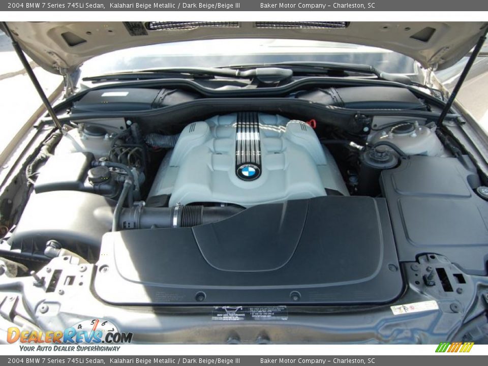 2004 BMW 7 Series 745Li Sedan Kalahari Beige Metallic / Dark Beige/Beige III Photo #21