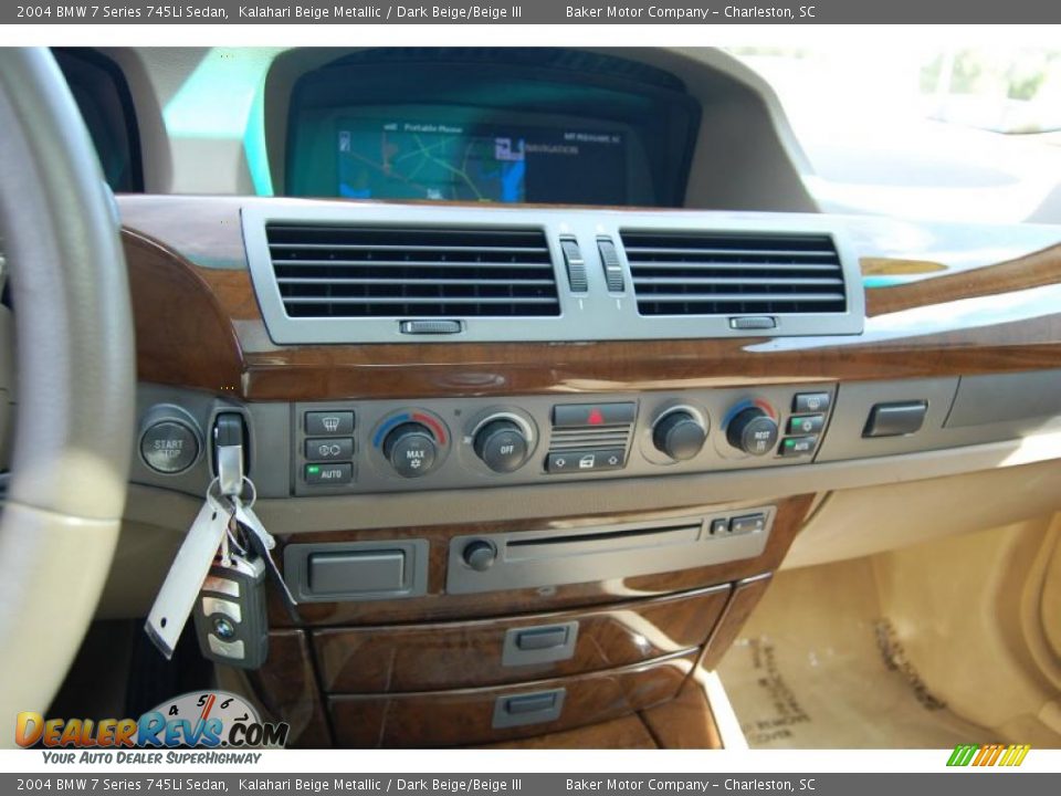 2004 BMW 7 Series 745Li Sedan Kalahari Beige Metallic / Dark Beige/Beige III Photo #23