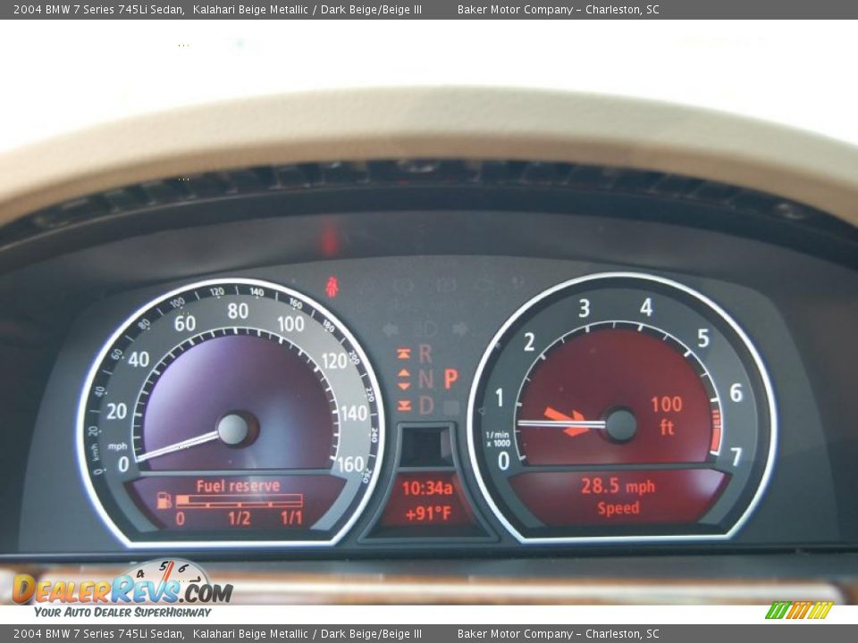 2004 BMW 7 Series 745Li Sedan Kalahari Beige Metallic / Dark Beige/Beige III Photo #25