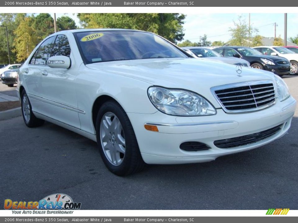 2006 Mercedes-Benz S 350 Sedan Alabaster White / Java Photo #1