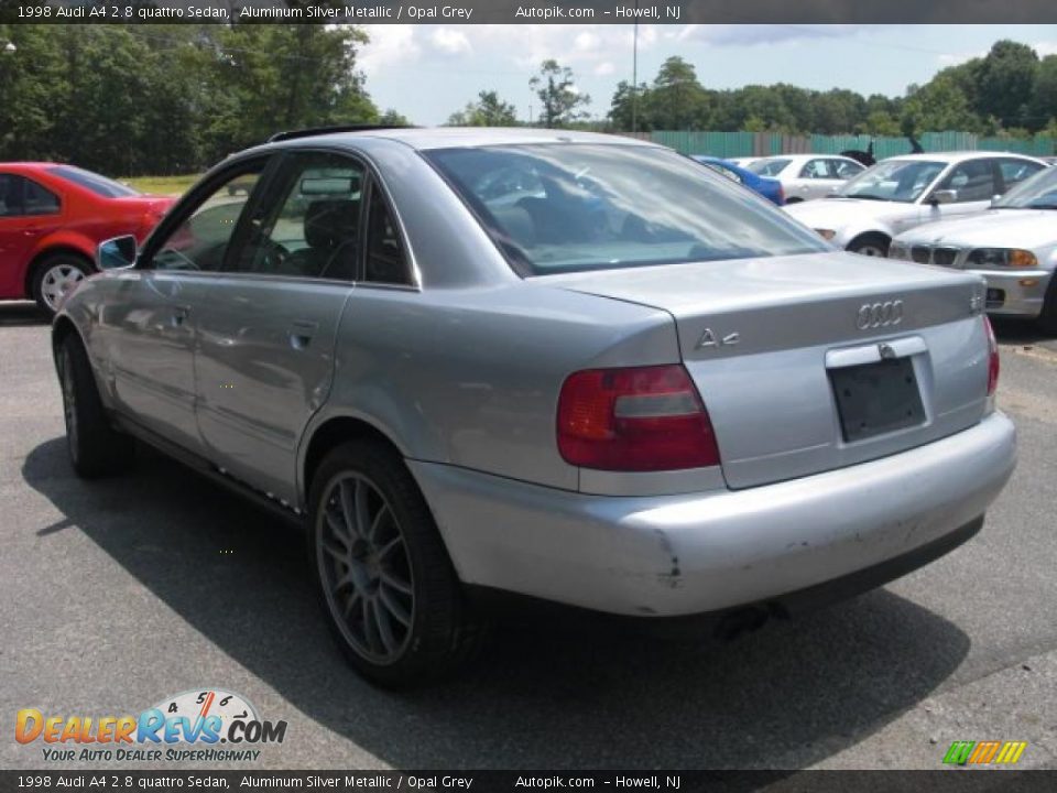 1998 Audi A4 2.8 quattro Sedan Aluminum Silver Metallic / Opal Grey Photo #5
