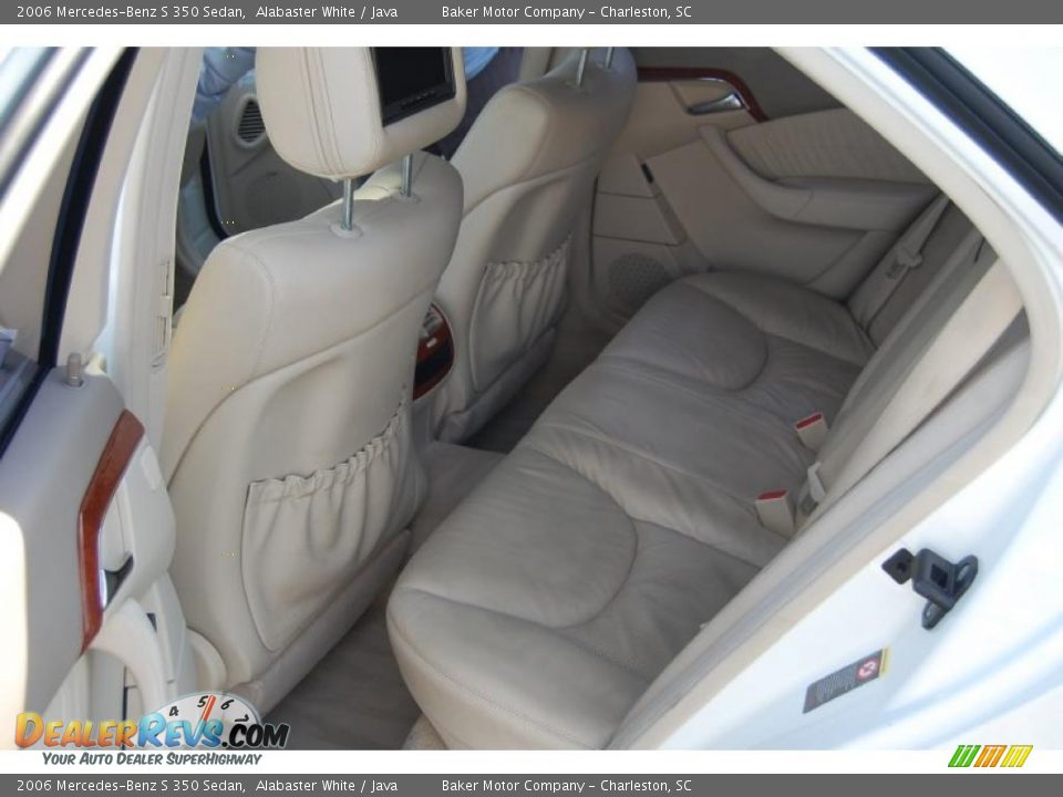 2006 Mercedes-Benz S 350 Sedan Alabaster White / Java Photo #8