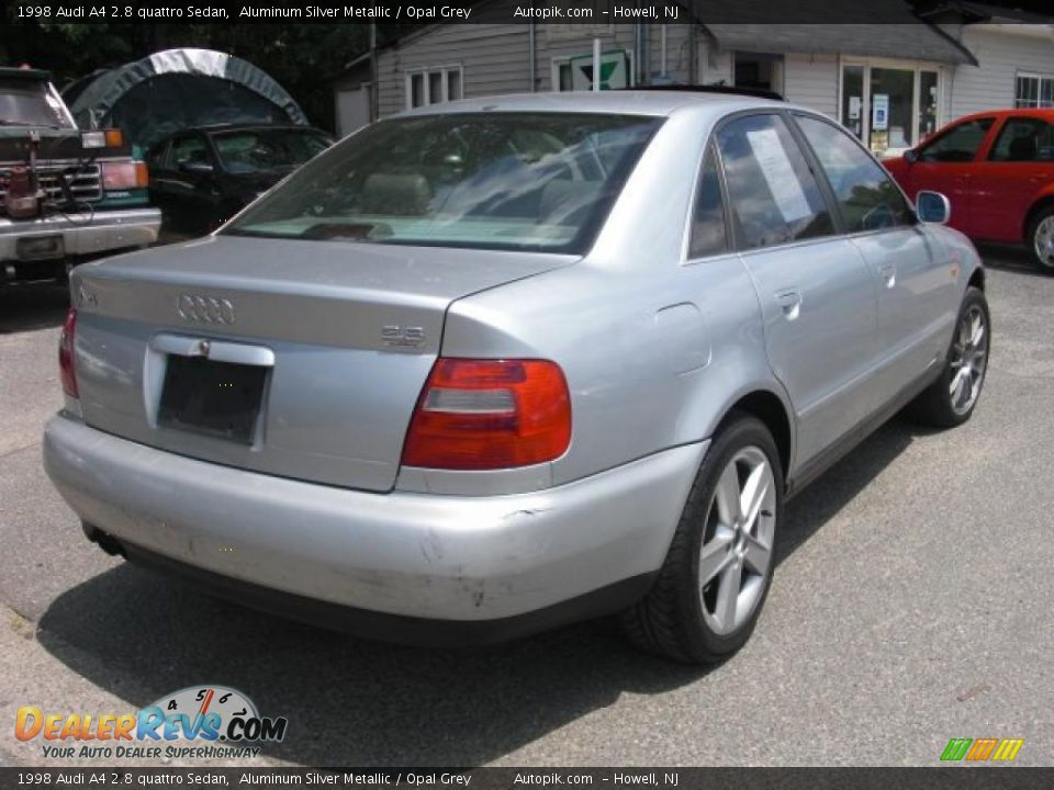 1998 Audi A4 2.8 quattro Sedan Aluminum Silver Metallic / Opal Grey Photo #7