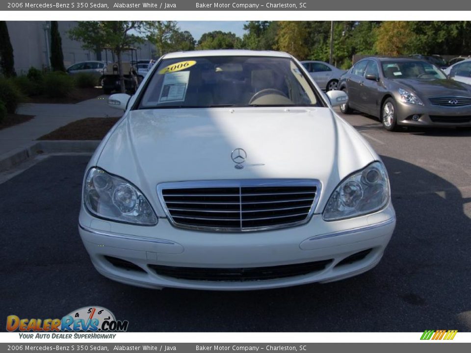 2006 Mercedes-Benz S 350 Sedan Alabaster White / Java Photo #15