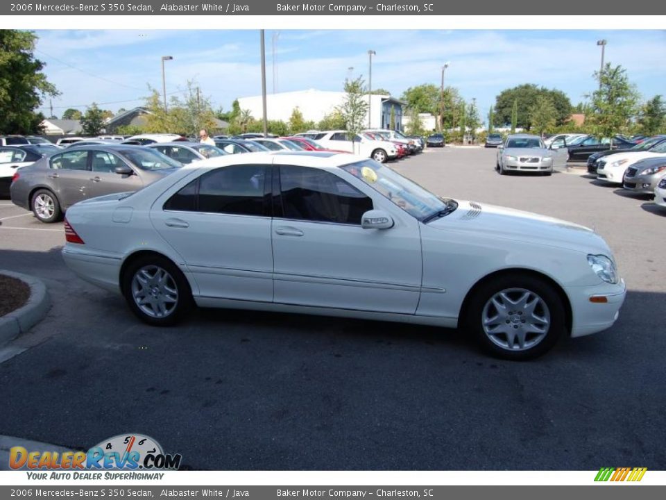 2006 Mercedes-Benz S 350 Sedan Alabaster White / Java Photo #16