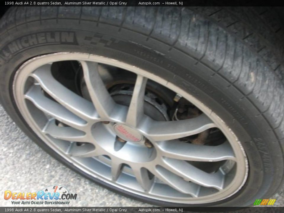 1998 Audi A4 2.8 quattro Sedan Aluminum Silver Metallic / Opal Grey Photo #15
