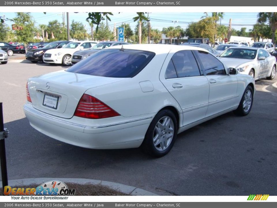 2006 Mercedes-Benz S 350 Sedan Alabaster White / Java Photo #17