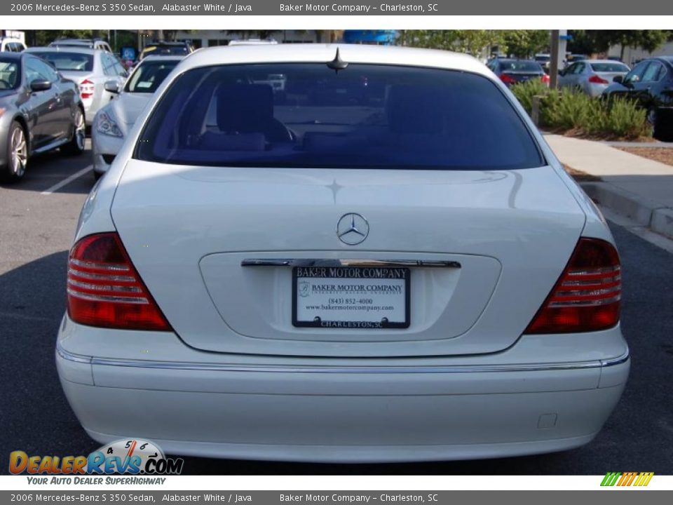 2006 Mercedes-Benz S 350 Sedan Alabaster White / Java Photo #18