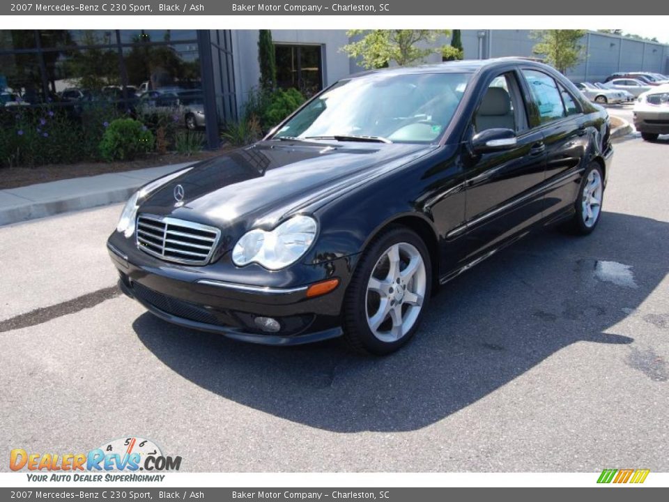 2007 Mercedes-Benz C 230 Sport Black / Ash Photo #13