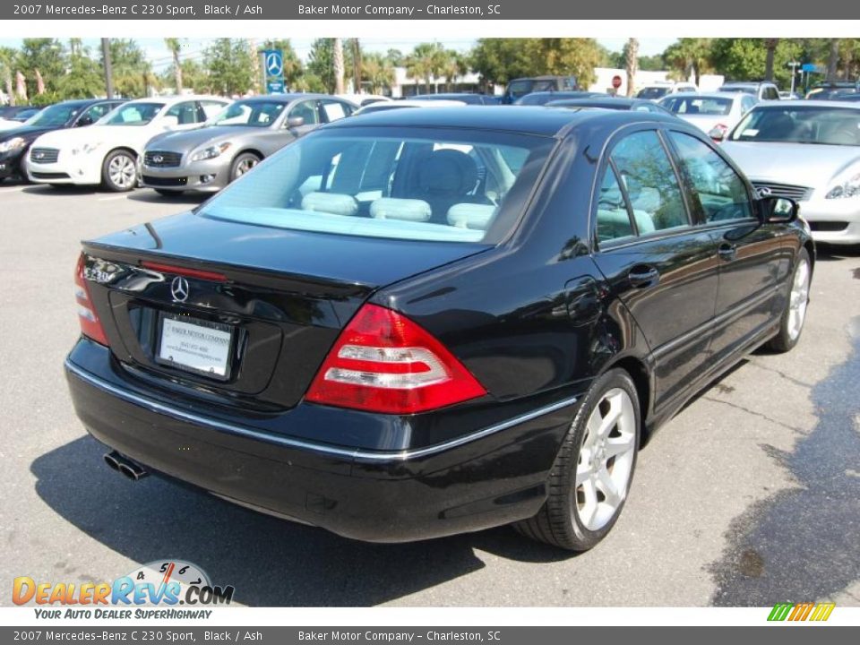 2007 Mercedes-Benz C 230 Sport Black / Ash Photo #16