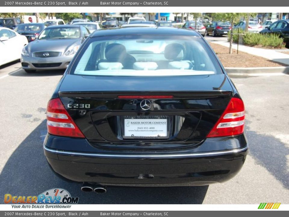 2007 Mercedes-Benz C 230 Sport Black / Ash Photo #17