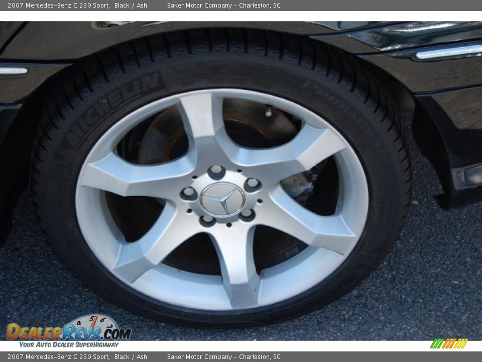 2007 Mercedes-Benz C 230 Sport Black / Ash Photo #19