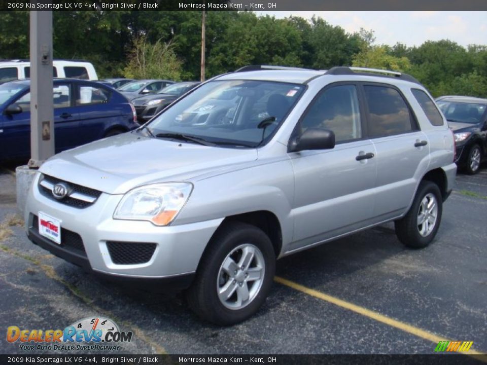 2009 Kia Sportage LX V6 4x4 Bright Silver / Black Photo #2
