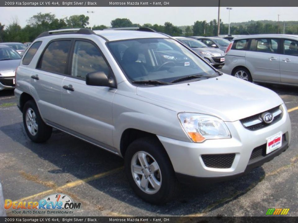2009 Kia Sportage LX V6 4x4 Bright Silver / Black Photo #3