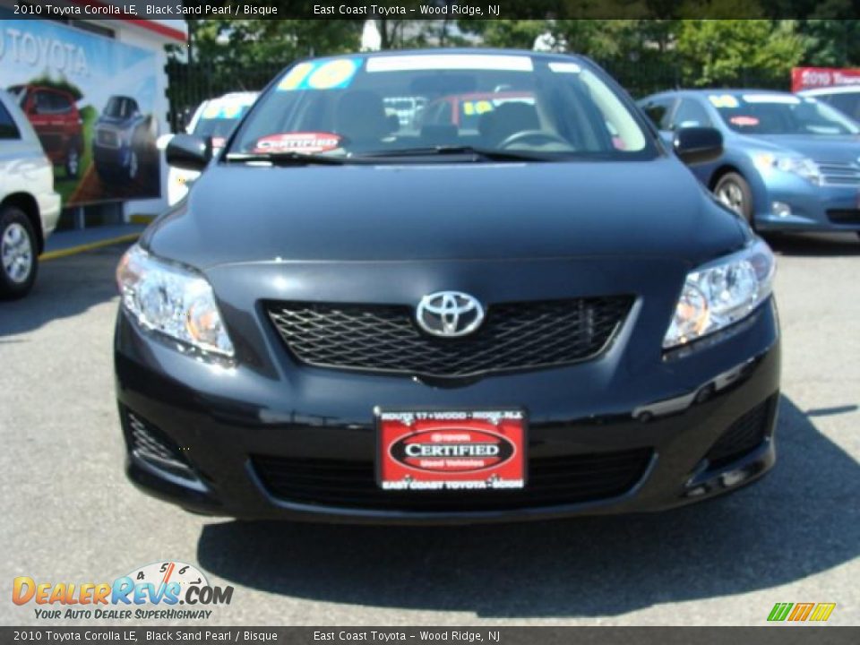2010 Toyota Corolla LE Black Sand Pearl / Bisque Photo #2