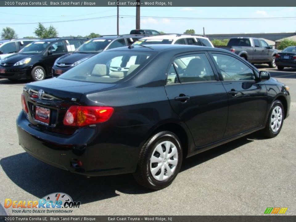 2010 Toyota Corolla LE Black Sand Pearl / Bisque Photo #3