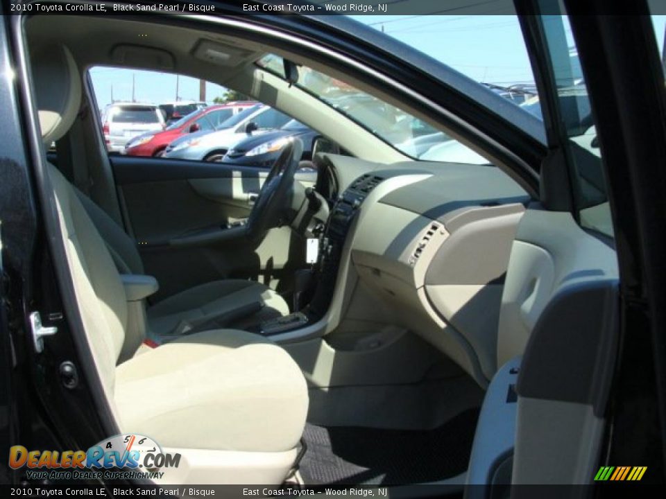 2010 Toyota Corolla LE Black Sand Pearl / Bisque Photo #7