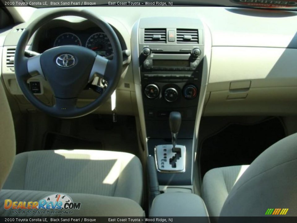 2010 Toyota Corolla LE Black Sand Pearl / Bisque Photo #8