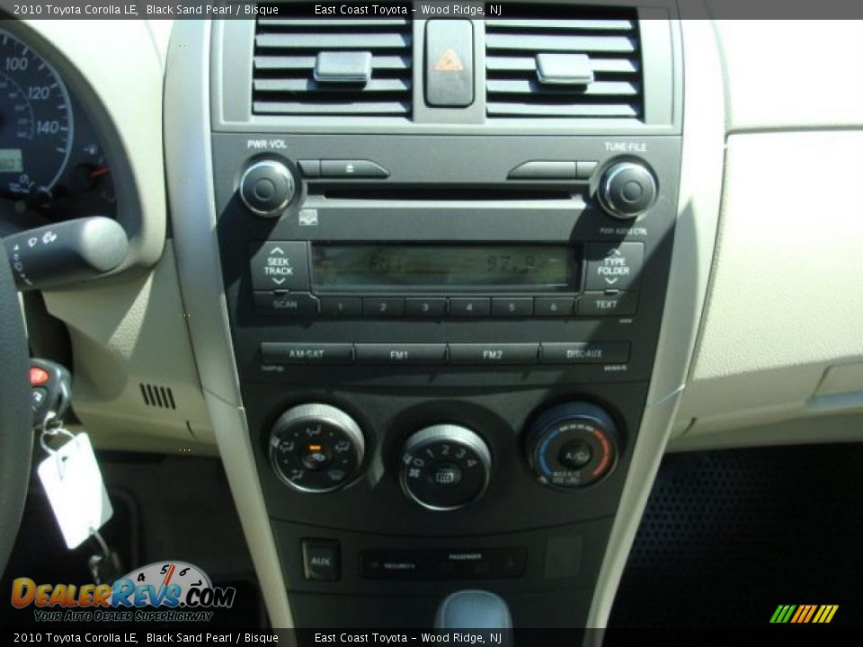 2010 Toyota Corolla LE Black Sand Pearl / Bisque Photo #10