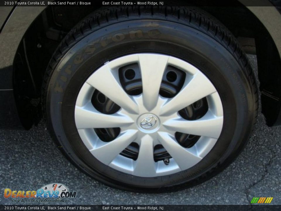 2010 Toyota Corolla LE Black Sand Pearl / Bisque Photo #13