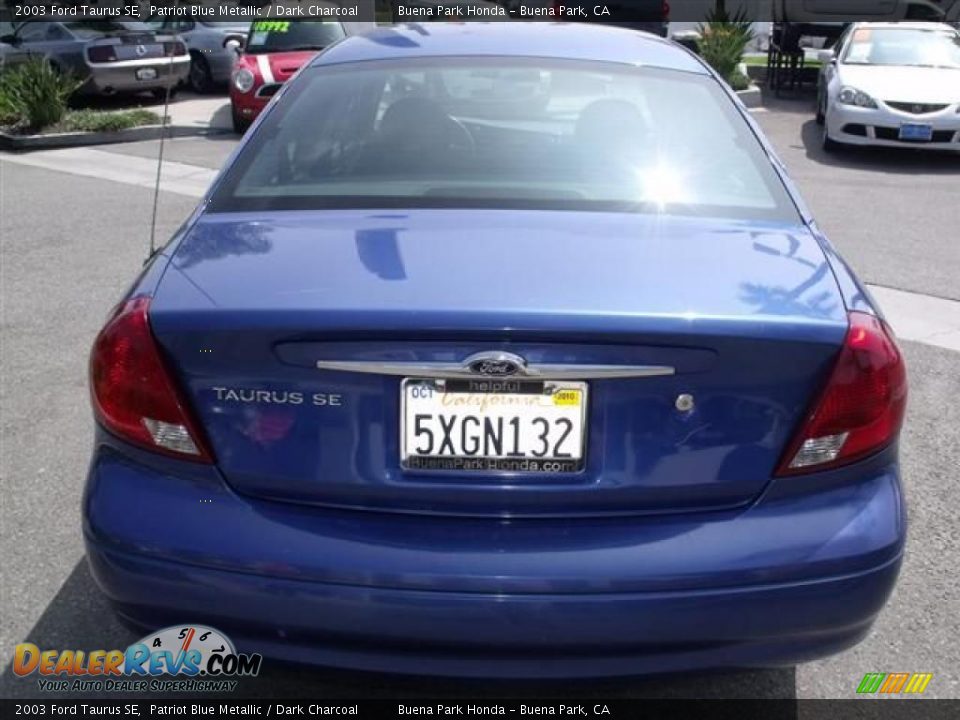 2003 Ford Taurus SE Patriot Blue Metallic / Dark Charcoal Photo #6