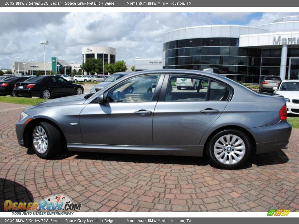 2009 BMW 3 Series 328i Sedan Space Grey Metallic / Beige Photo #2