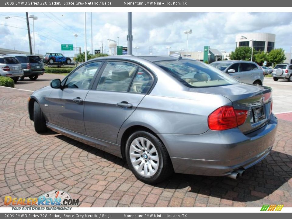 2009 BMW 3 Series 328i Sedan Space Grey Metallic / Beige Photo #3