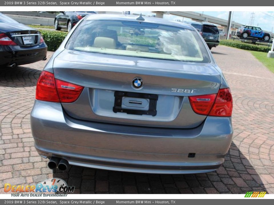 2009 BMW 3 Series 328i Sedan Space Grey Metallic / Beige Photo #4