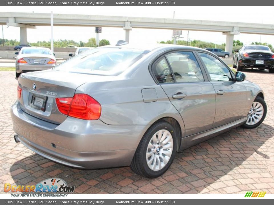 2009 BMW 3 Series 328i Sedan Space Grey Metallic / Beige Photo #5