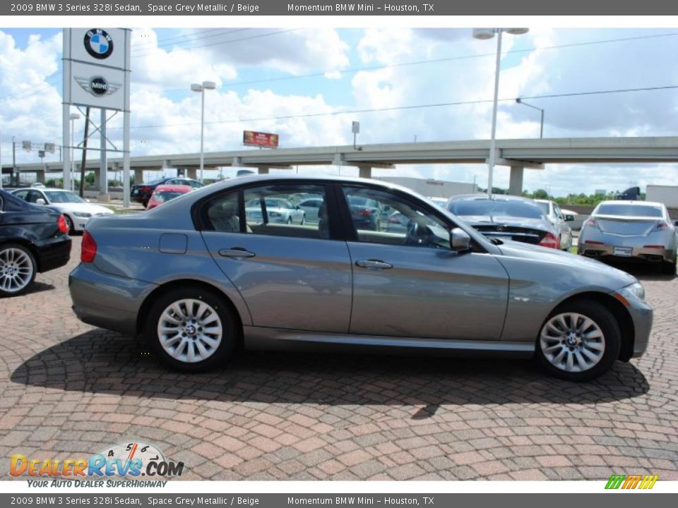 2009 BMW 3 Series 328i Sedan Space Grey Metallic / Beige Photo #6