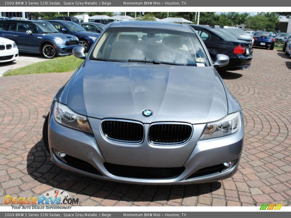 2009 BMW 3 Series 328i Sedan Space Grey Metallic / Beige Photo #8