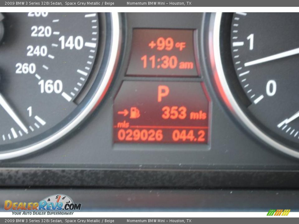 2009 BMW 3 Series 328i Sedan Space Grey Metallic / Beige Photo #17